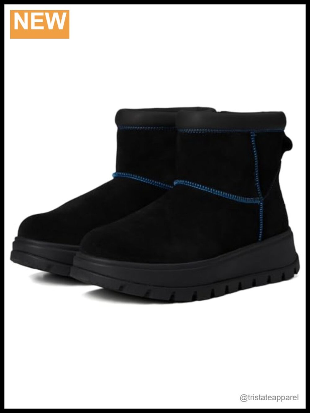 Koola Mini Hybrid Waterproof Suede Ankle Booties Faux Fur Lined